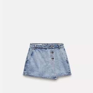 Zara wrap denim skort